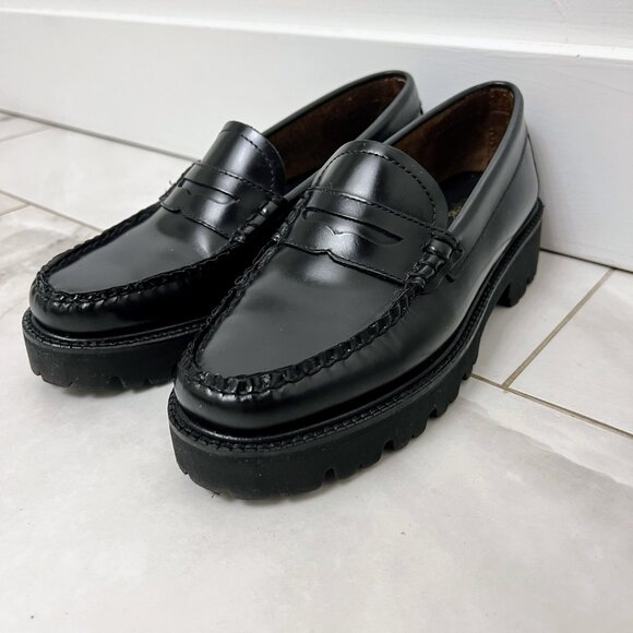 G.H. Bass & Co. Black Leather Loafers - Picture 2 of 6